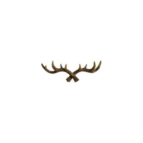Crochet Mural Crochet Vestiaire en Bois de Cerfs 49 cm - Habitation et décoration – Accessoire intérieur stylé- capacité élevée (1/5)