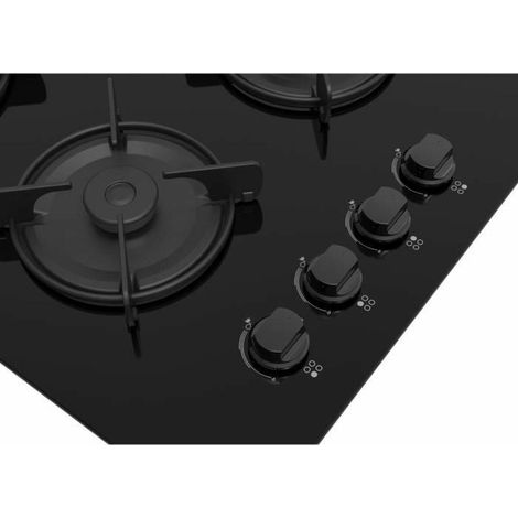 CONTINENTAL EDISON 4-burner table - Gas - Black glass (1/3)