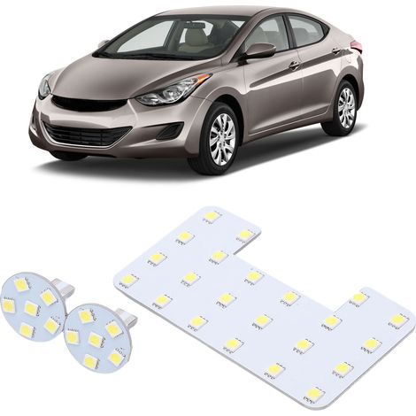 Lumière blanche pour phares et liseuses intérieures de voiture, compatible avec HYUDNAI Elantra (1/5)