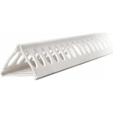 JAR guardavivos 2.6mt.  blanco pvc 2460 , Guardavivo PVC 2460099. - Longitud: 2,6 mt - Medidas: 25x30mm - Ideal para proteger las esquinas de los golpes, roturasAplicado en rev (1/2)