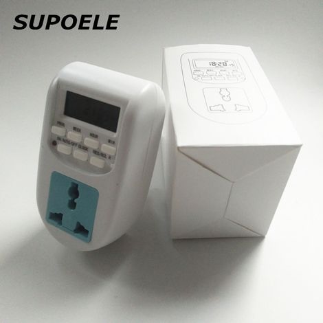 Minuterie enfichable de style européen/allemand with affichage numérique LCD AL-06
