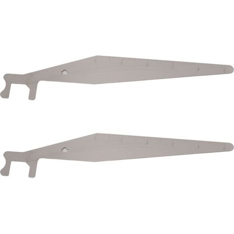 Outil de Barre de Levier 2 Pièces pour Serrures, Ouvre-porte en Acier Inoxydable, Kit D'outils à Main Polyvalent pour Réparations et Maintenance, Outil de Secours Portable (1/5)