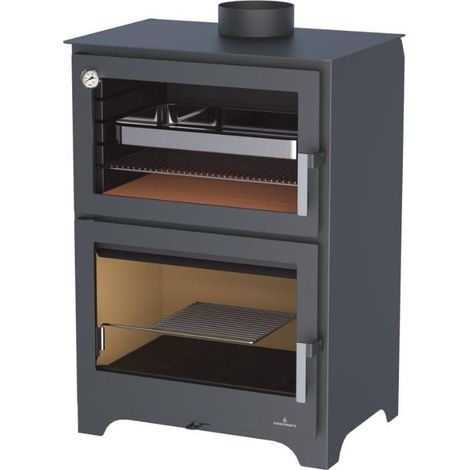BRICOSOL ESTUFA DE LEÑA CON HORNO BRONPI MODELO MURANO (1/5)