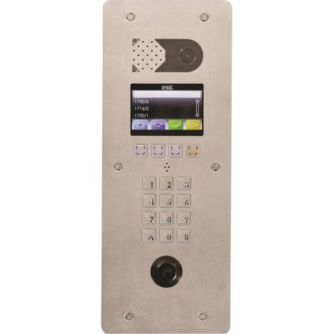 Platine vidéo à défilement 2VOICE graphique perçage T25 - Inox format DB URMET D83/IG/DB