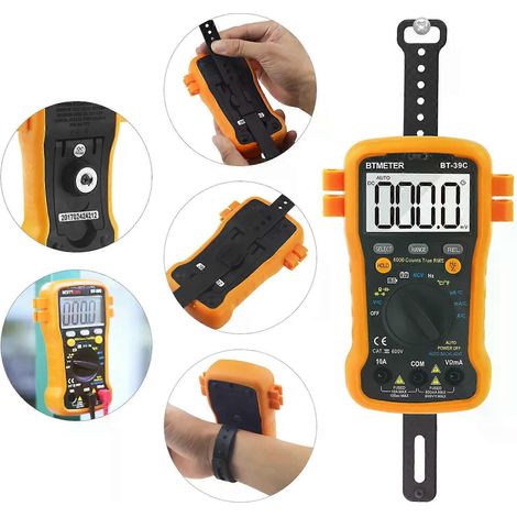 Multimètre numérique BTMETER 6000 points True RMS - Détection de tension, courant et résistance AC/DC (NCV) BT-39C-JXLGV (1/4)