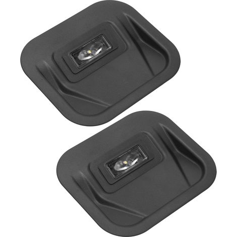 Jeu de 2 feux de seuil de hayon ABS métal 84347814, remplacement pour GMC Sierra 1500 2019-2021, éclairage de marchepied de coffre (1/5)
