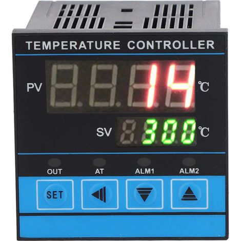 Intelligenter Temperaturregler mit digitaler PID-Regelung, Relais-SSR-Ausgang 0-400℃, AC220V (1/5)