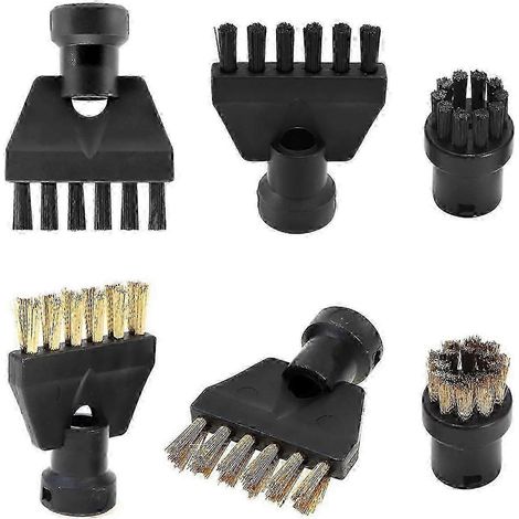 Zubehör für Dampfreiniger SC1, SC2, SC4 und SC5, Bürstenaufsatz-Set inklusive Rundbürsten und Flachbürsten-As Shown (1/5)
