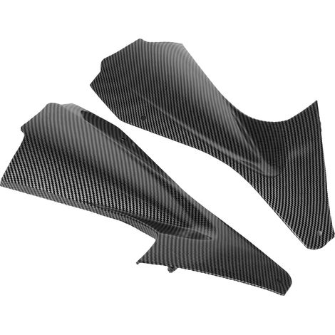 2 pièces Cache de conduit d'air latéral style fibre de carbone pour moto Yamaha YZF R6 2006‑2007 (1/5)
