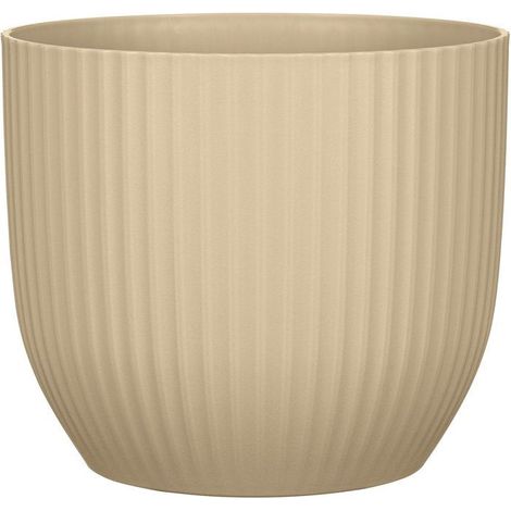 Pot de fleurs rond - DEROMA - 231 - 7 L - Ø 24 cm - Marron (1/5)