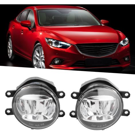 Une paire de phares antibrouillard avant à LED durables, adaptés à tous les modèles de voitures. (1/5)