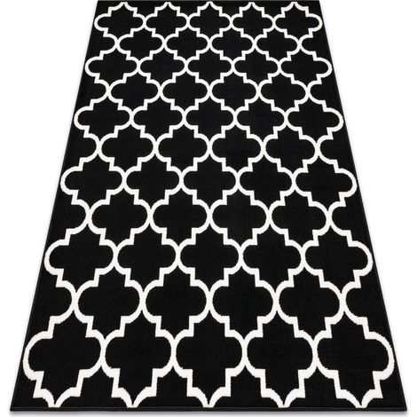 Carpet BCF Morad TRELIS Trelis Moroccan - black black 60x110 cm