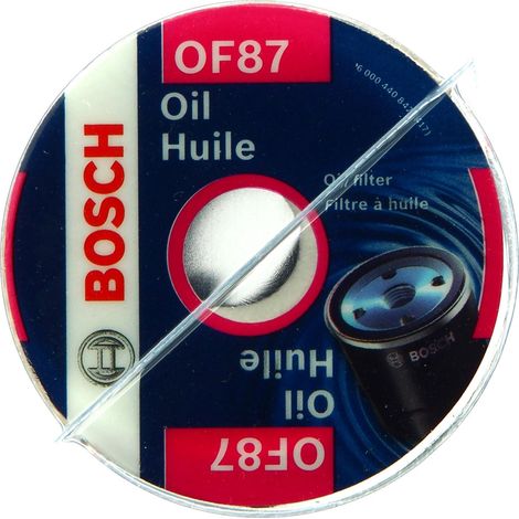 Bosch – Filtre à huile OF87 – Élimine les impuretés pour moteur – Performance optimale – Compatible avec plusieurs cylindrées