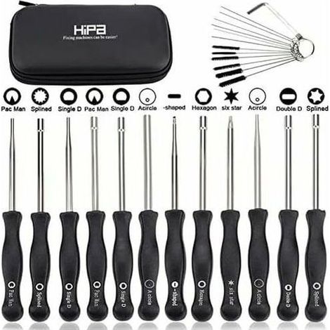 Ensemble de 12 outils de réglage de carburateur et tournevis de réglage pour moteur à 2 temps, pour débroussailleuses, tronçonneuses Poulan, , STHIL, Echo. (1/4)