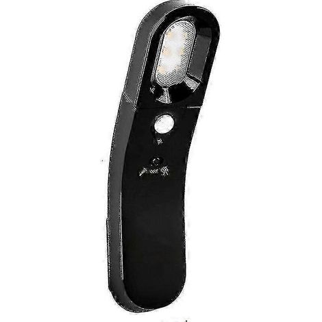 Luce notturna intelligente a LED ricaricabile tramite USB con sensore di movimento e controllo tramite induzione del corpo umano, luce calda nera 1W Xixi (1/5)