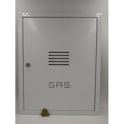 Porte pour compteur de mA thane en tA le galvanisA e 50x40 avec serrure et clA blanche
