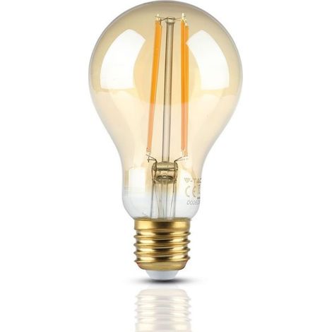 V-TAC VT-2123 7457 Lampadina LED E27 12,5W A70 Filamento Ambrato 2200K (1/5)