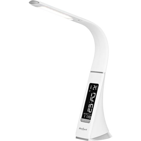 Lampe de bureau LED avec veilleuse et réveil LCD réglable 7W USB Rebel (1/5)