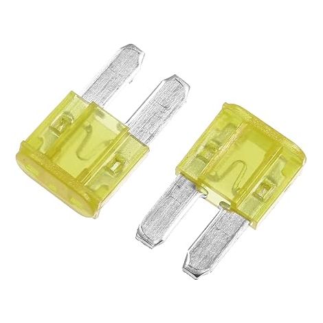 5pcs 20A 20amp Car Mid-ni Bla Fuses for Boat Truck Motorcycle Yellow (1/5)