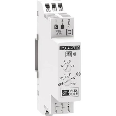 Delta Dore TYXIA 4910 ricevitore compatto bianco per illuminazione