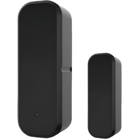 Smart Magnetic Door Sensor, Black, 9/16" 1 Unit, Magnetic Alarm Sensor for Home Interior Door. (1/5)