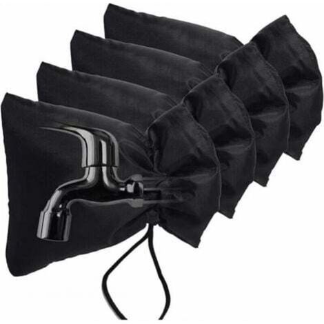 [NEVER USED] Set of 4 outdoor tap covers for winter frost protection, garden tap, pipe insulation 18 x 14 cm