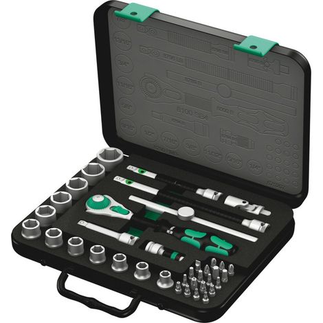 Schrauber Bit-und Ratschen-Set 3/8" WERA 8100 SB 4 Zyklop Speed-Knarrensatz 3/8" (38 teilig) (1/5)