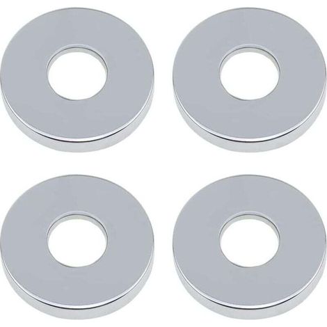 Verschiedenes zum Trocknen, 4 Stück, Rosette mit Cromatenöffnung, Rubinette von 26 mm (3/4"), Rosetta idraulica in acciaio inossidabile piatta bassa per kitchen e bagno