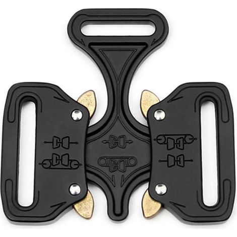 Metal Black Military Grade Tactical Buckle for Dog Collar Travel Bags DIY Belt Clothing Accessories 38MM Width (1/5)