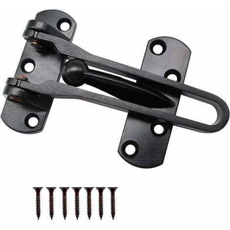 Serrure de Limiteur pour Porte, Loquet de Barre de Porte Plus épais, Sécurité Verrou Porte Peut être utilisé pour les Portes et Fenêtres de Bureau à Domicile, équipement Antivol d'hôtel (1/5)