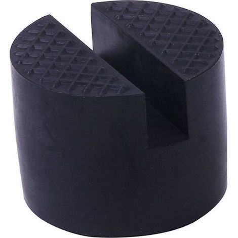 Adaptateur universel en caoutchouc pour cric de sol Noir 5x5x3.8cm (1/5)
