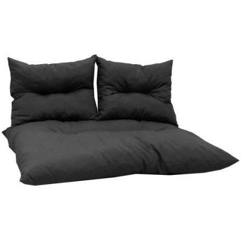 Kit palette classic - Matelas ardoise + 2 coussins dossier - JARDIN PRIVE (1/2)