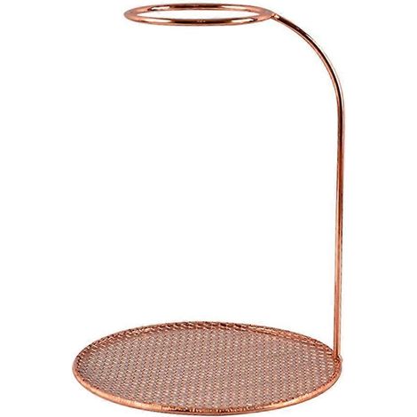 Porte-filtre à café en acier inoxydable, support de verseur de 20 cm de hauteur pour maison et cuisine. (1/4)