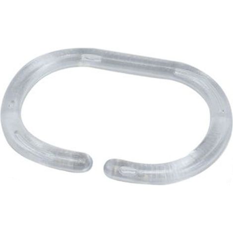 Cleafe - Set 12 Anelli Gancio Per Tenda Doccia Bagno Trasparenti In Plastica Box Doccia 52148 - (1/4)