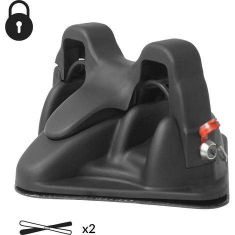 PORTASCI SKI MAGNETICO TETTO AUTO 2 PAIA SCI 4 BASTONI SISTEMA ANTIFURTO 040dc (1/4)