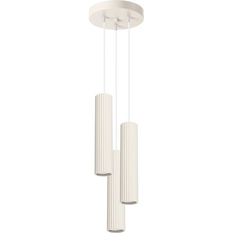 Lámpara colgante Moto beige, 3 luces (1/5)