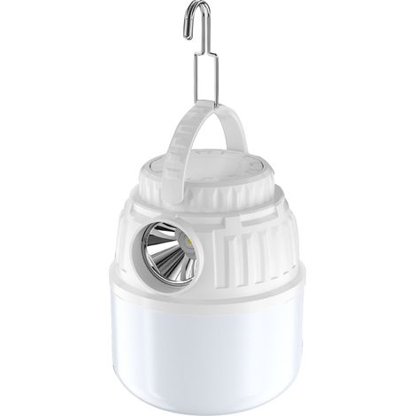 Lampe de camping LED rechargeable, lanterne portable haute luminosité, éclairage de secours pour tente, maison et extérieur, charge USB-C, ampoule puissante. (1/5)