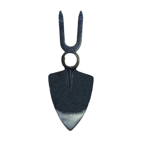 ZAPPA CUORE BIDENTE OCCHIO TONDO STARS - ACCIAIO FORGIATO GR 520 MM 100X275 SM.MM 31