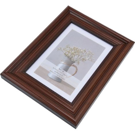 Cadre photo rectangulaire concave au style simple pour salon ou chambre à coucher. (1/5)
