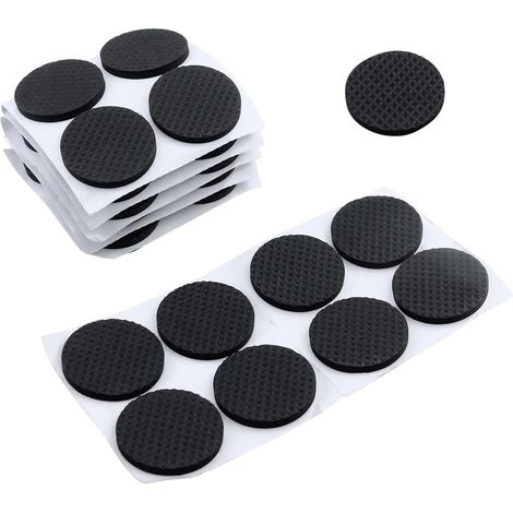 64 patins adhésifs pour meubles, diamètre 3,8 cm, antidérapants, T,ZQKLA (1/5)