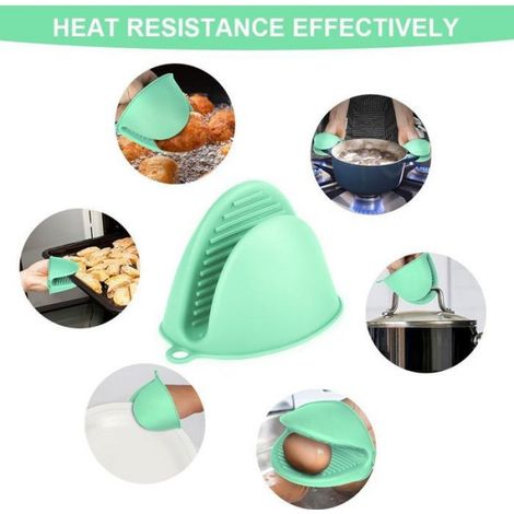 Gant De Four - Silicone - Résistant Jusqu À 230 °C - Antidérapant - Pour Cuisine Et Barbecue - 1 Paire (1/5)