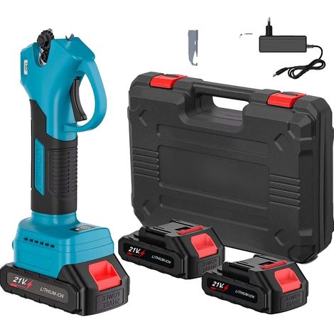 Sécateur Électrique, Moteur Sans Balais, Système à Double Batterie, 2 Batterie (1/2)