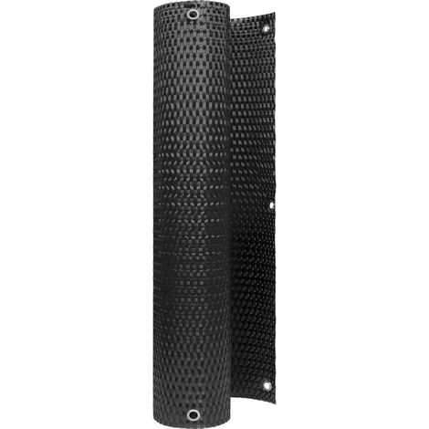 Maison Exclusive - Schermo per Balcone con Occhielli Nero