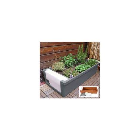 Verdemax orto urbano vaso contenitore color antracite (1/3)