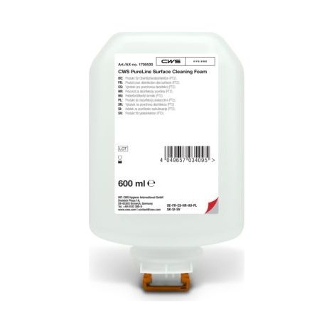 Mousse nettoyante de surface CWS PureLine 600 ml 1700530 (8 bouteilles)