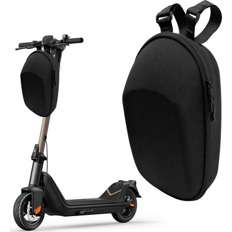 Sacoche de Guidon pour Trottinette Électrique et Vélo 3 L, Coque EVA Rigide Résistante à la Pluie pour Scooter Électrique, Sac Avant Léger avec Sangles de Fixation Réglables (1/5)
