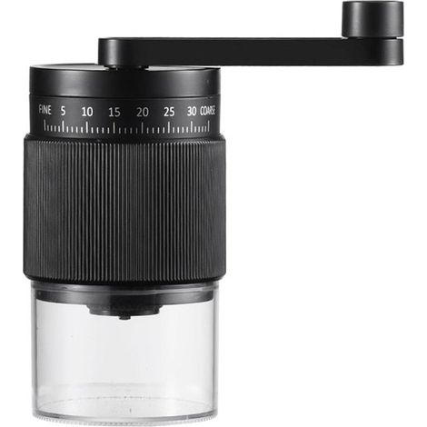 Molinillo de café manual con muelas cerámicas，capacidad de 40 g，35 niveles de molienda ajustables，molinillo portátil，apto para espresso (1/5)