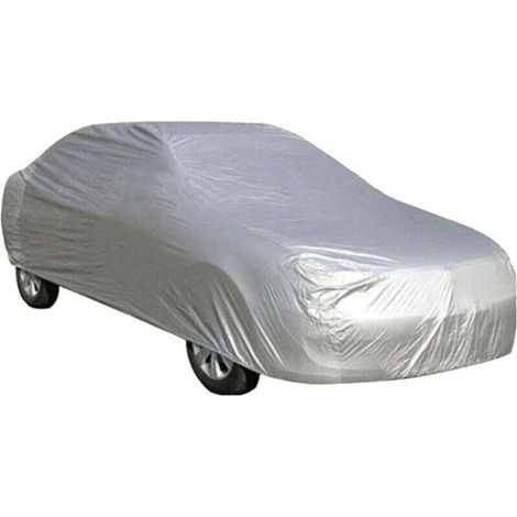Dust cover for car, silver grey, 400160120cm, 1 piece, universal waterproof all-season protection. (1/4)