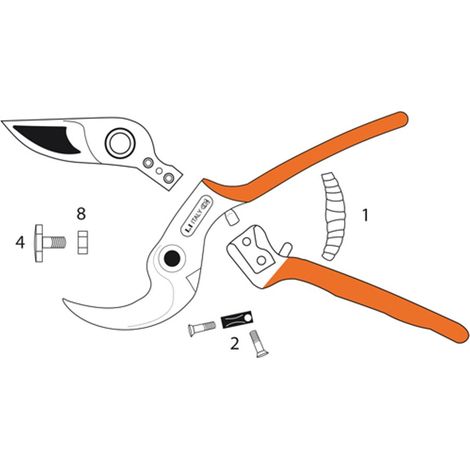 RICAMBIO "C2" SET CHIUSURA X FORBICI "UNIVERSALE/ERGONOMIC" CASTELLARI