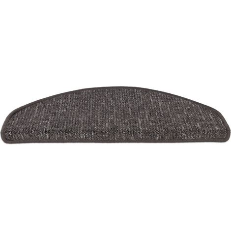 Tapis d'escalier Alto Anthracite 23,5 x 65 cm Semicirculaire (1/5)